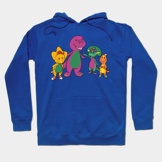 Barney and Friends Hoodie by AmyNewBlue